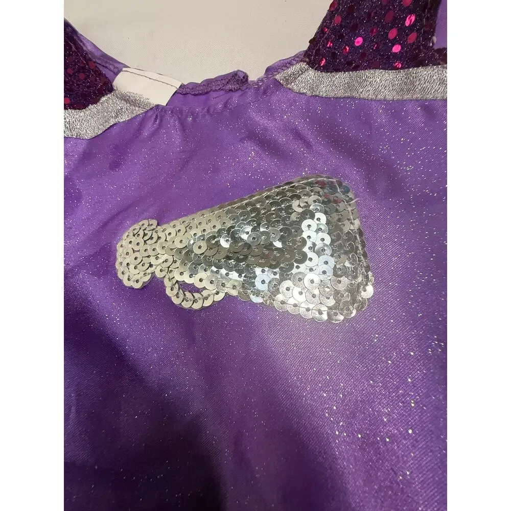 SKU3044 Just Play Purple Cheerleader Costume Size 4-6x